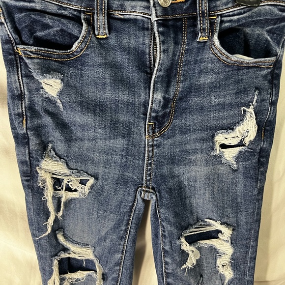 American Eagle next level stretch super hi rise jegging size 000 - Picture 3 of 7